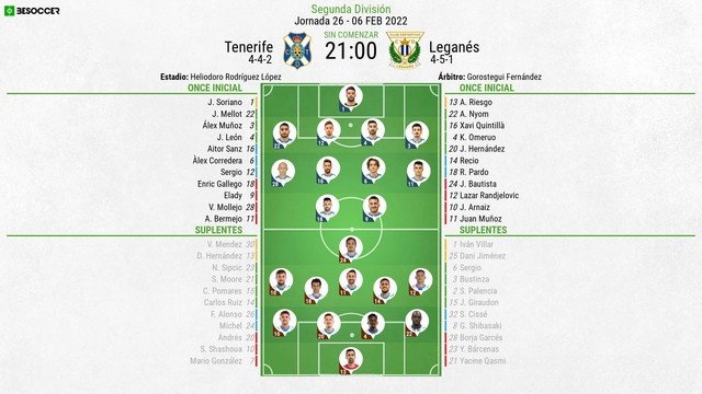 Sigue el directo del Tenerife-Leganés. BeSoccer