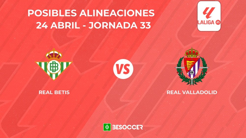 Posibles onces del Betis vs. Real Valladolid. BeSoccer