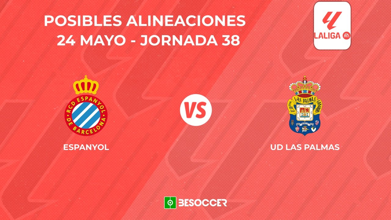 Posibles onces del Espanyol vs. Las Palmas. BeSoccer