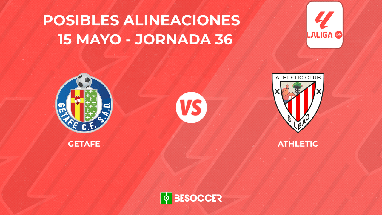 Posibles onces del Getafe vs. Athletic Club