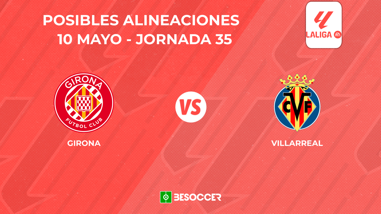 Posibles onces del Girona vs. Villarreal