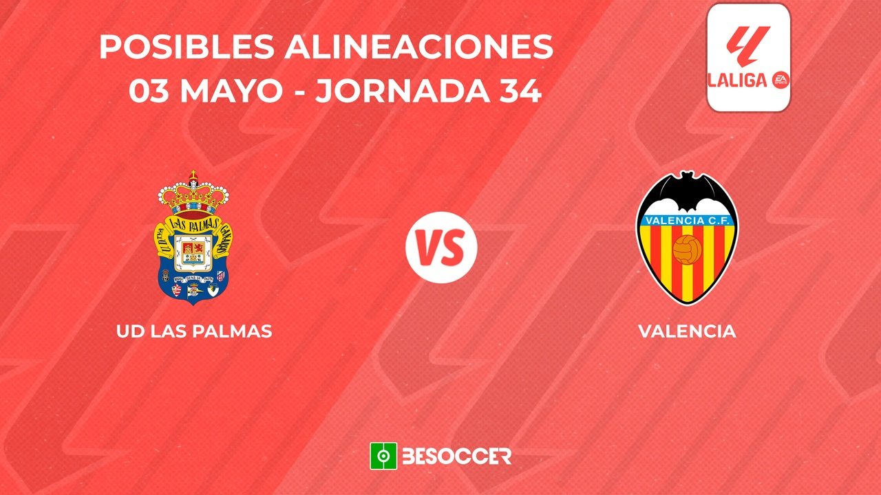 Posibles onces del Las Palmas vs. Valencia. BeSoccer