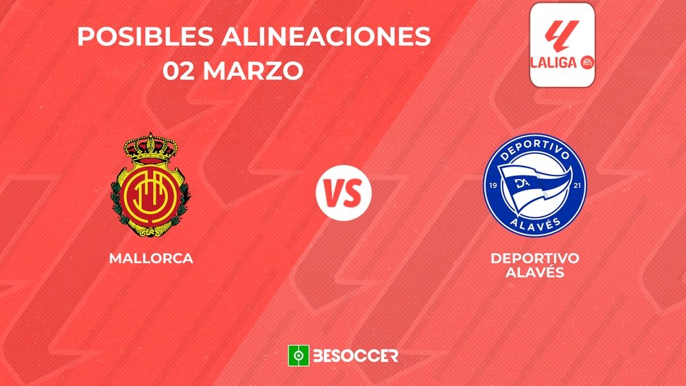 Posibles alineaciones del Mallorca vs Deportivo Alavés. BeSoccer
