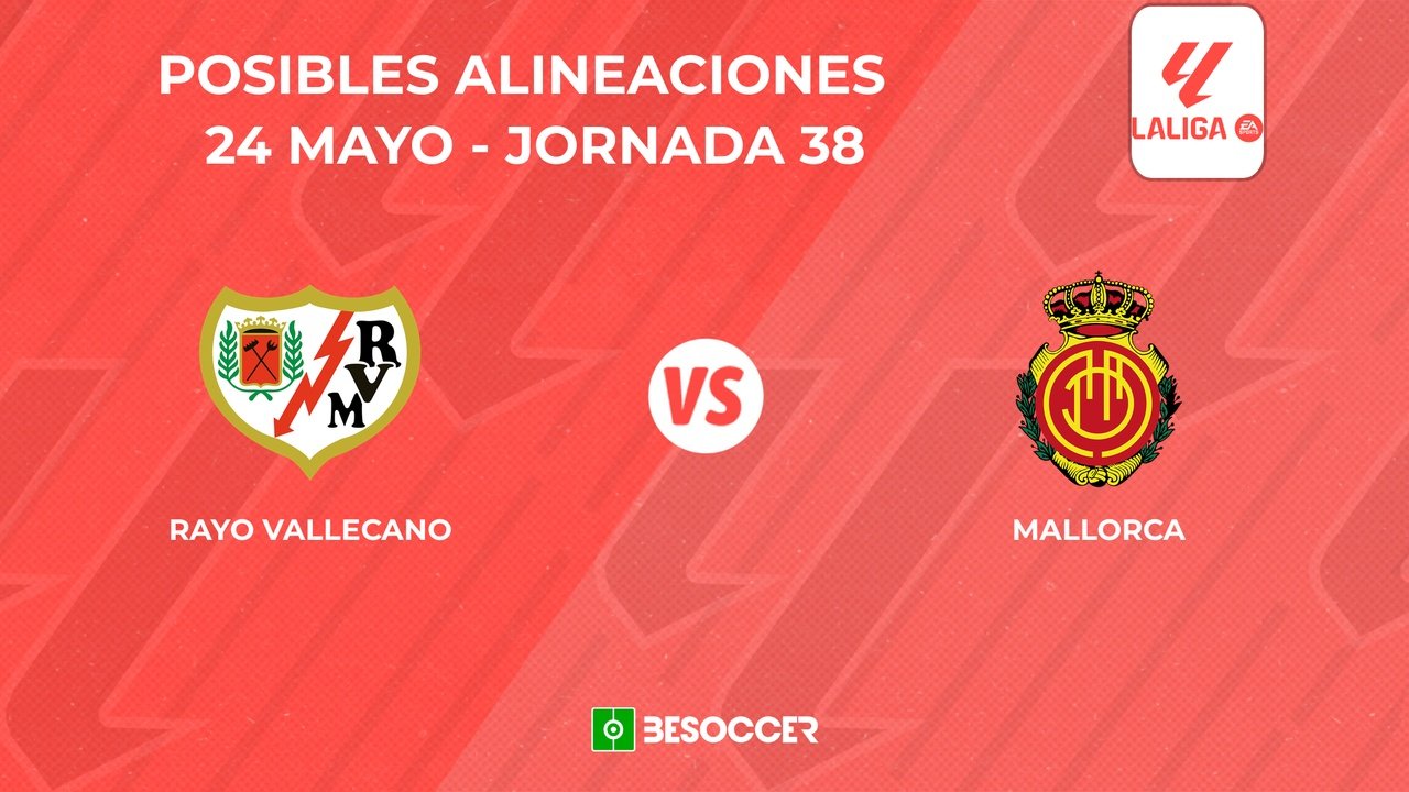 Posibles onces del Rayo Vallecano vs. Mallorca. BeSoccer