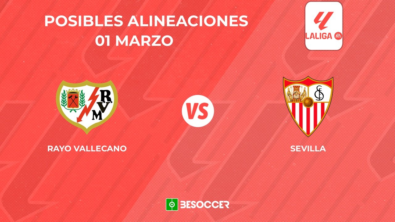 Posibles alineaciones del Rayo Vallecano vs Sevilla. BeSoccer