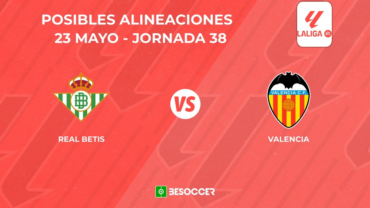 Posibles alineaciones del Real Betis vs Valencia. BeSoccer