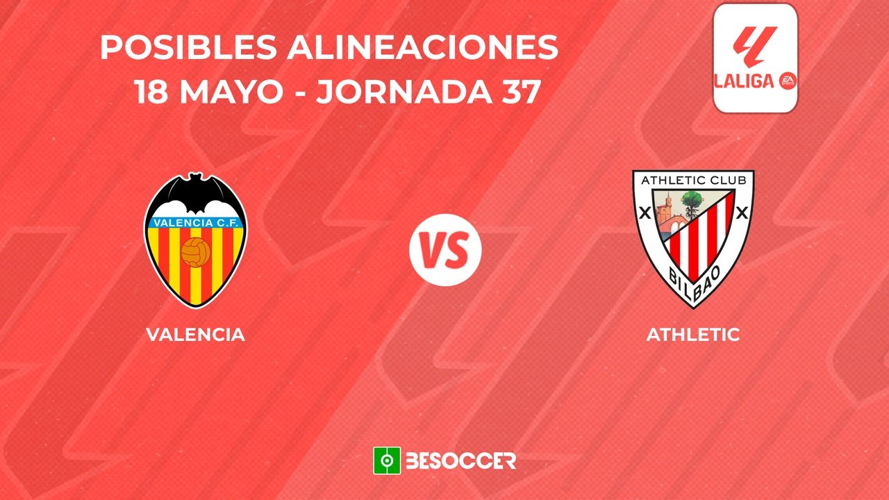 Posibles onces del Valencia vs. Athletic Club. BeSoccer