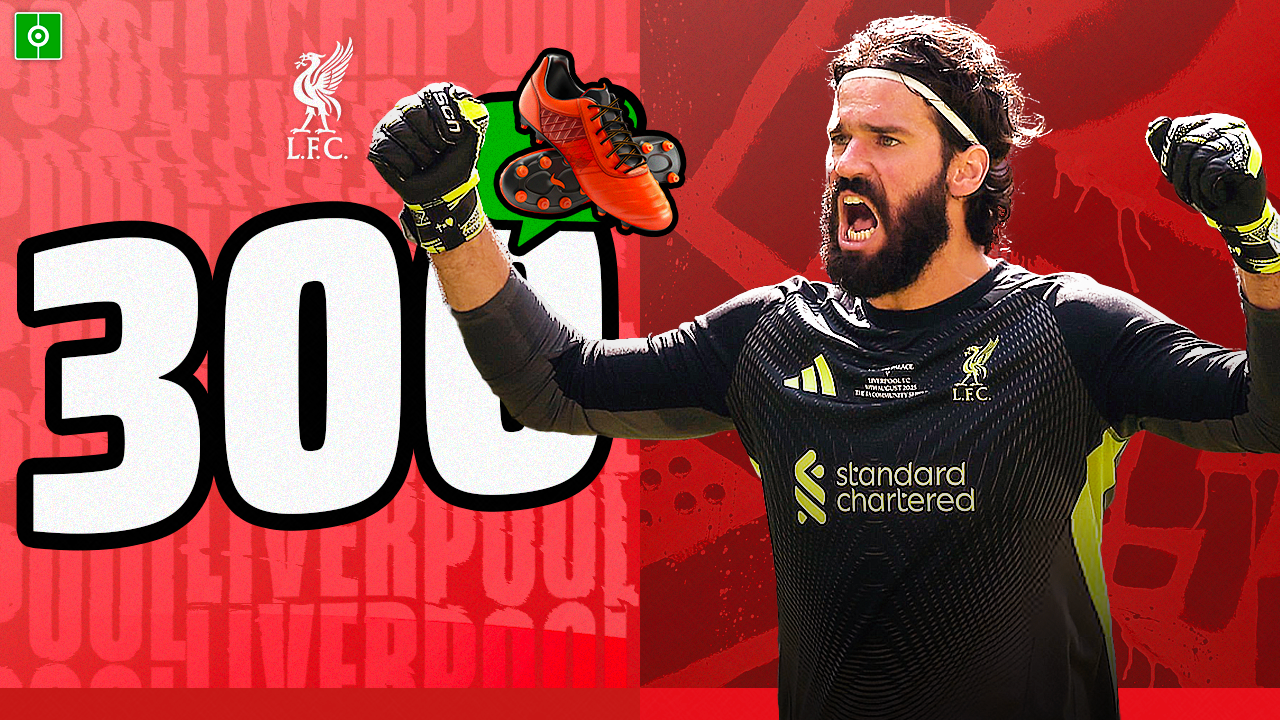 Alisson celebra 300 presenze ufficiali con il Liverpool e entra nella storia del club