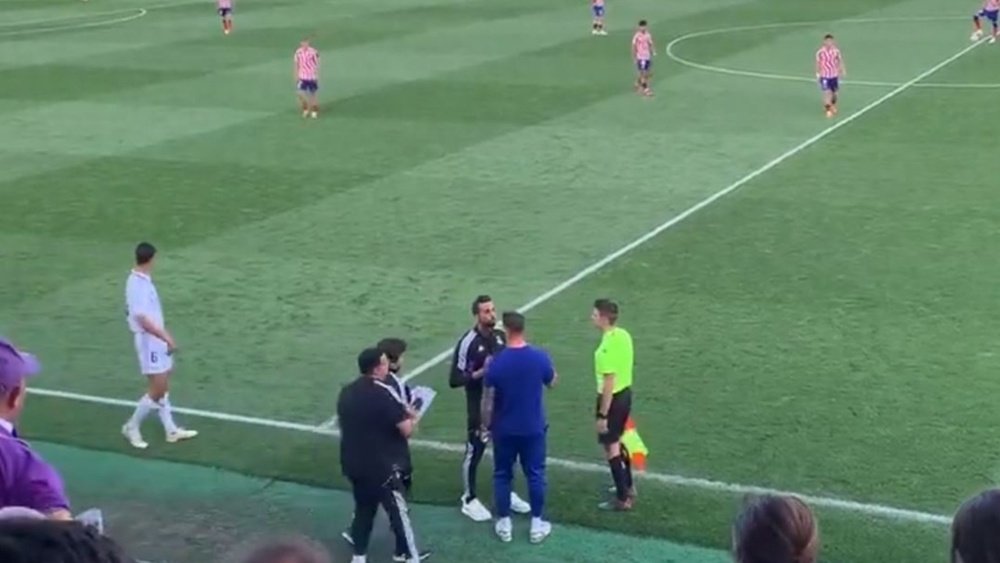 Torres ha sido el único sancionado de esta pelea. Captura/Jorgebergan99