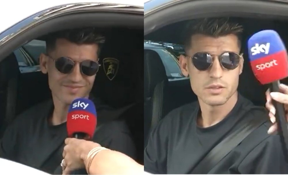 Morata will sign a four-year contract with Milan. Screenshots/SkySport