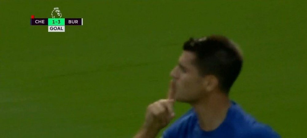 Morata scored on his PL debut. Twitter/ESPN