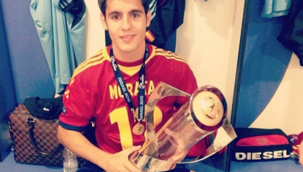 Morata conquistó Rumanía con 'la Rojita'. Instagram/Morata