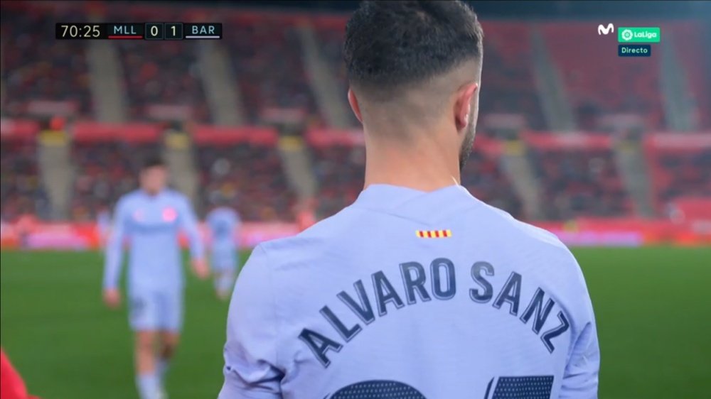 Álvaro Sanz y Estanis, nuevos debutantes en el Barça. Captura/MovistarLaLiga