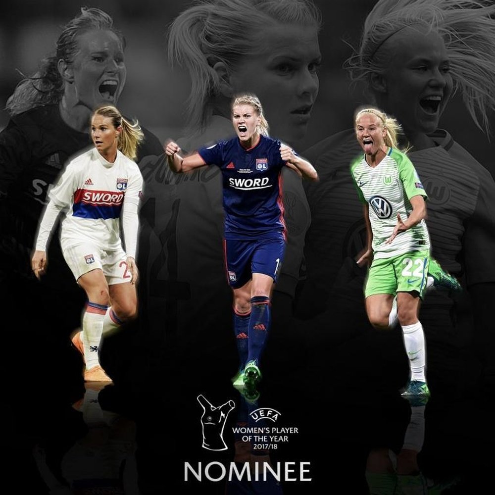 Pernille was chosen as the winner of the UEFA women's player of the season. UEFA
