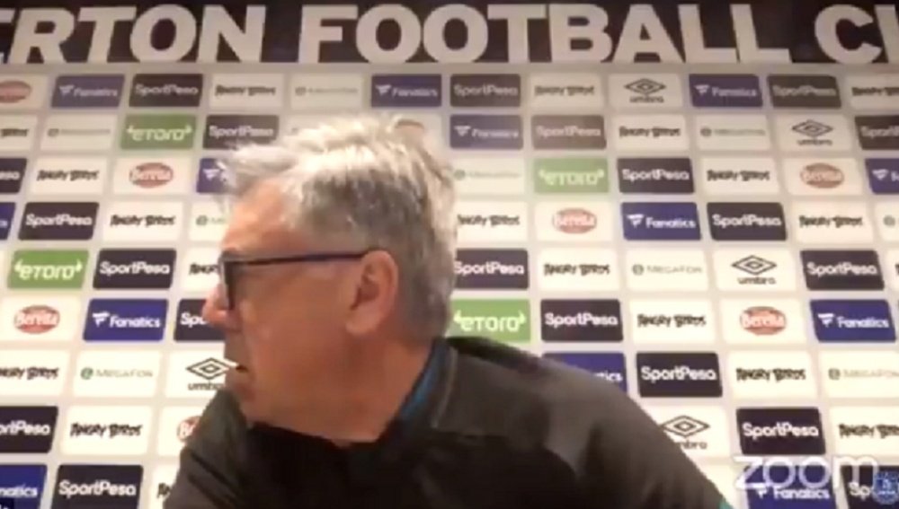Ancelotti no conocía a Luke Garbutt. Captura/Everton