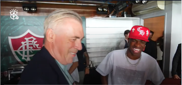 Ancelotti e Vinícius Jr. se reencontram no Maracanã