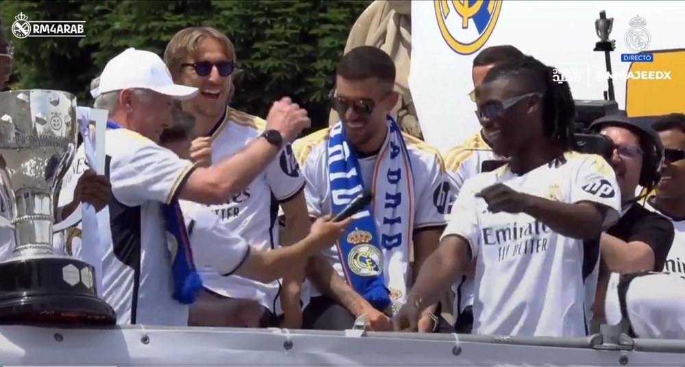 Ancelotti has led Real Madrid to their 36th La Liga title. Screenshot/RM4ARAB