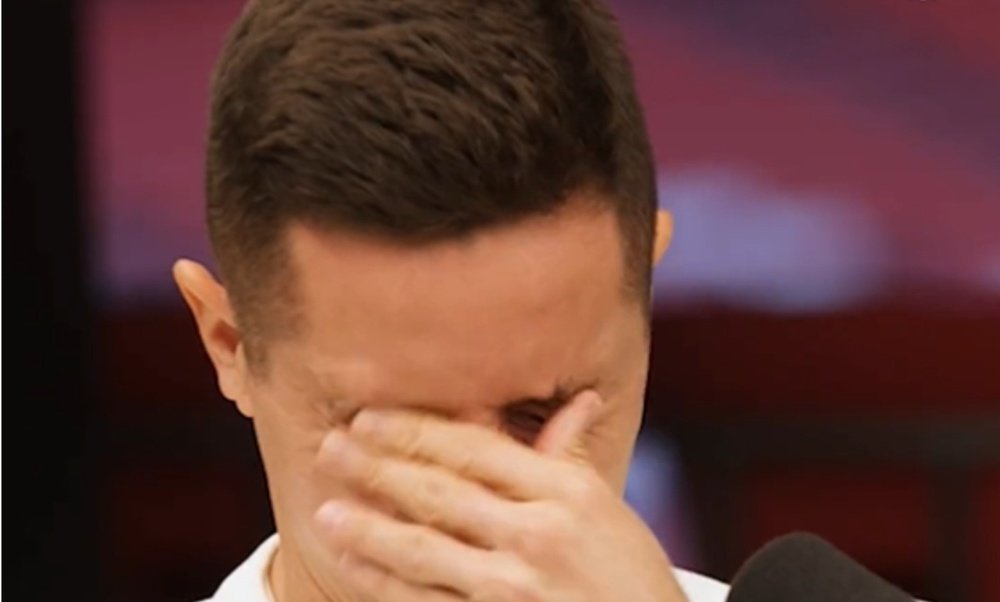 Ander Herrera broke down when talking about Man Utd. Screenshot/ManUtd