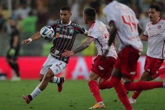 Germán Cano mantiene a Fluminense con vida. EFE