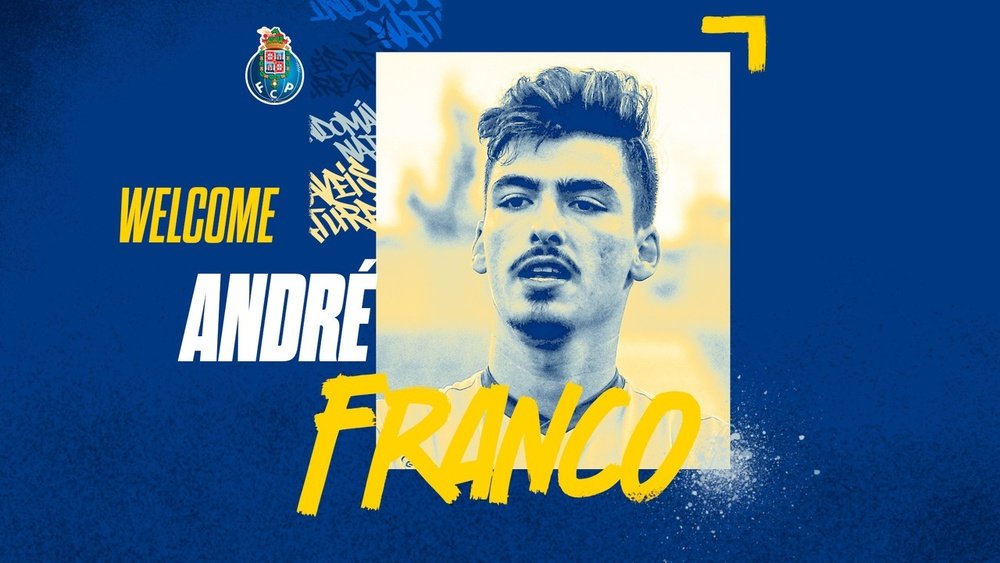 André Franco dá tampa ao Almería e assina pelo Porto.Twitter/FC Porto