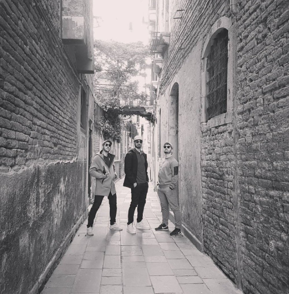 André Gomes, de escapada a Venecia con sus amigos. Instagram