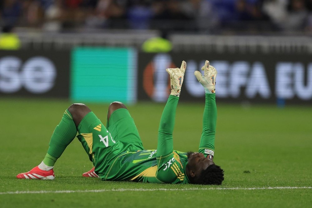 André Onana le dio alas al Olympique de Lyon. EFE