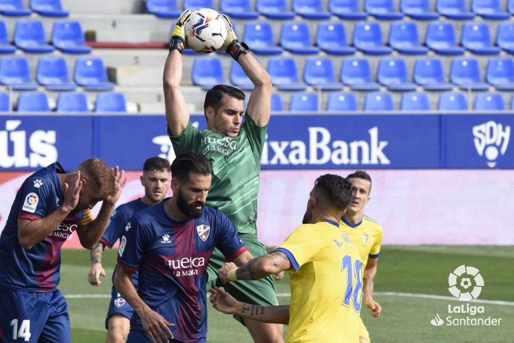 Andrés Fernández, feliz por el empate. LaLiga