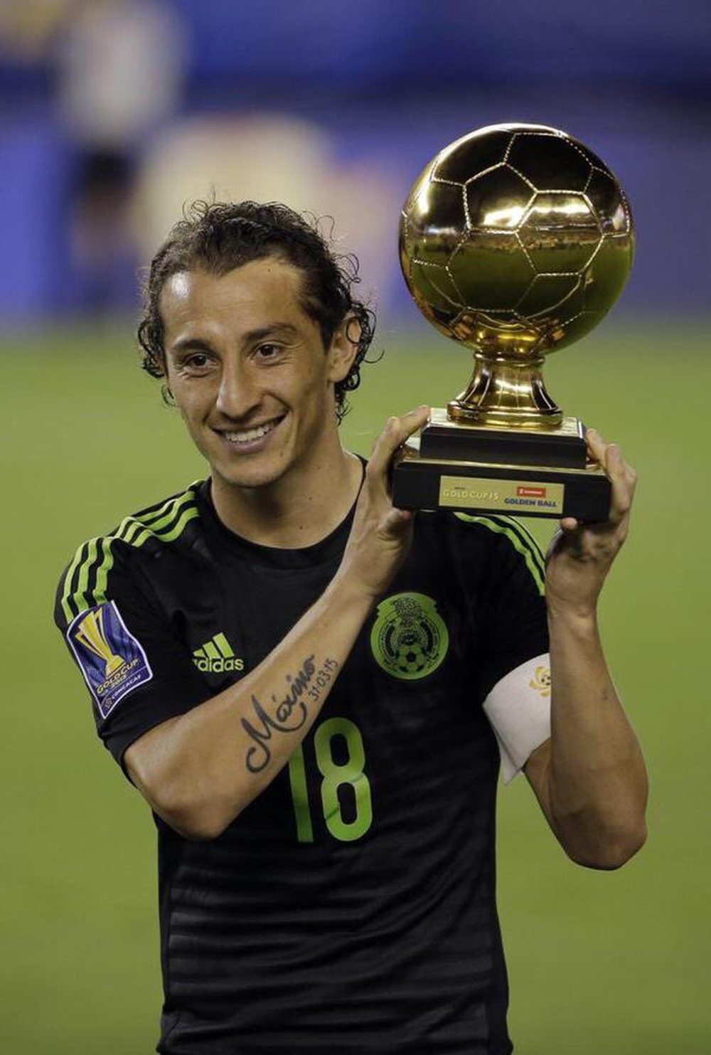 Andrés Guardado, de México, MVP de la Copa Oro. Twitter