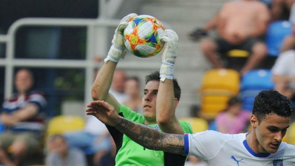 Lunin busca la gloria antes de la oportunidad de su vida. AFP