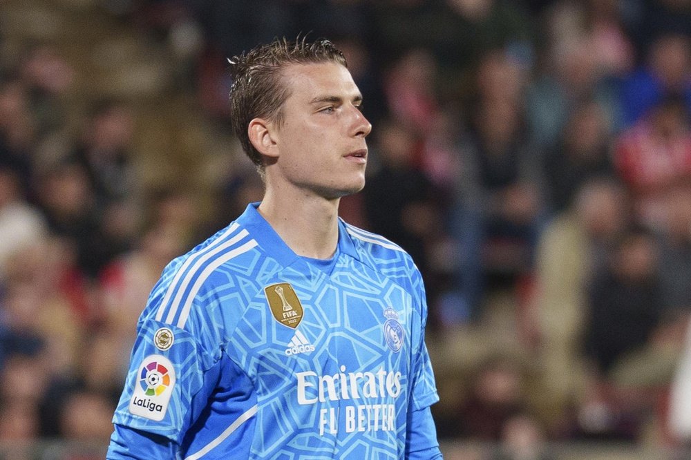 Lunin gets alarm bells ringing against Girona. EFE