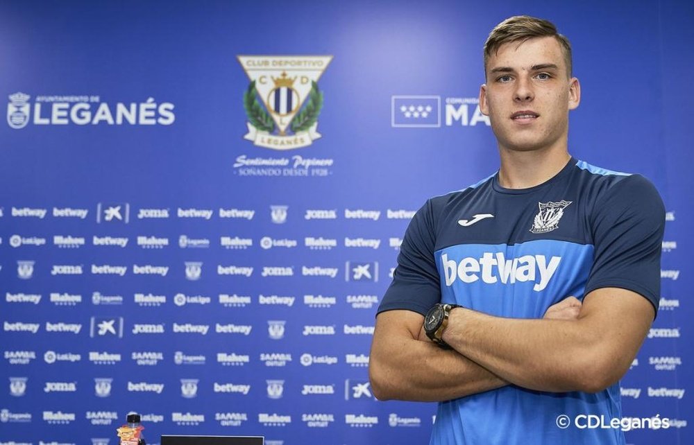 Andriy Lunin will join Leganes on loan for the coming season. Twitter/CD Leganes