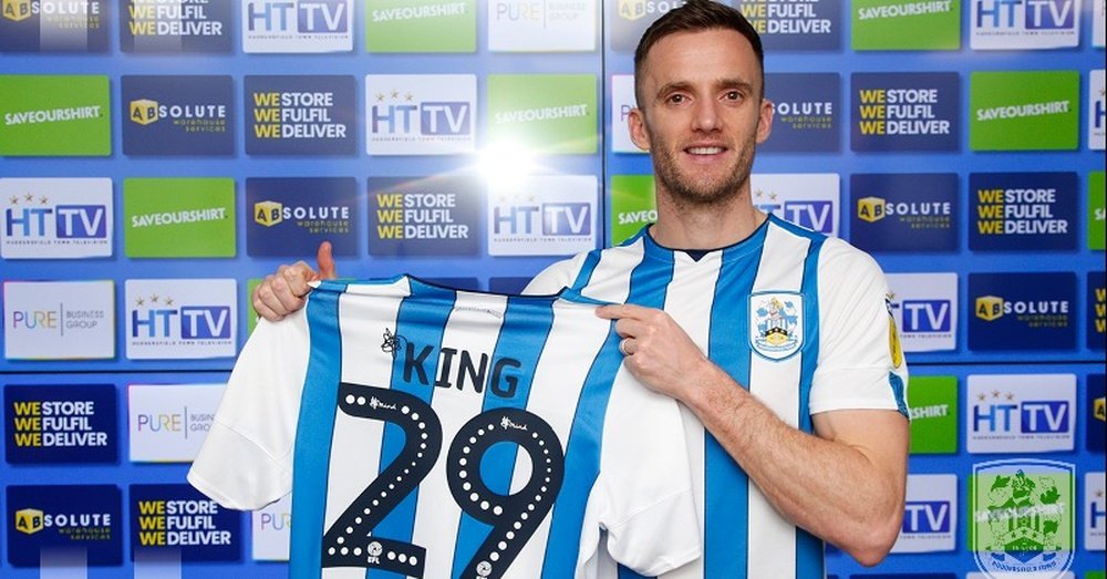 King has signed for Huddersfield. Twitter/HtaFC