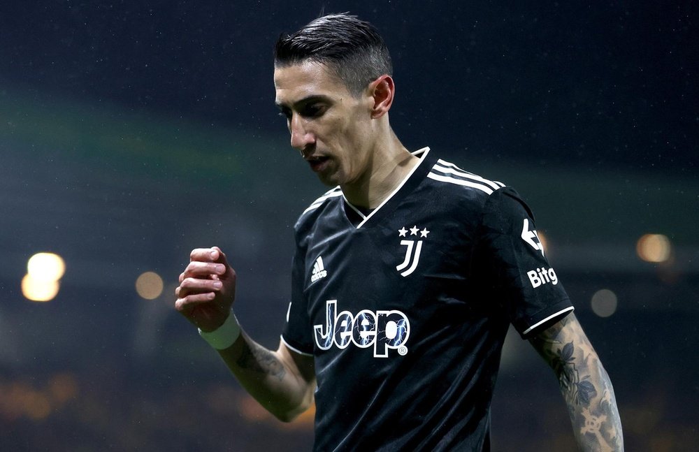 Di María anotó su primer 'hat trick' con la camiseta de la Juve. EFE