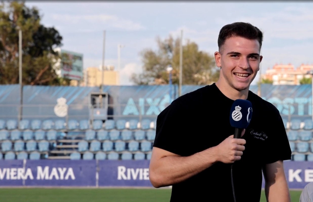 Fortuño está llamado a ser el nuevo Joan García. Captura/RCDEspanyol