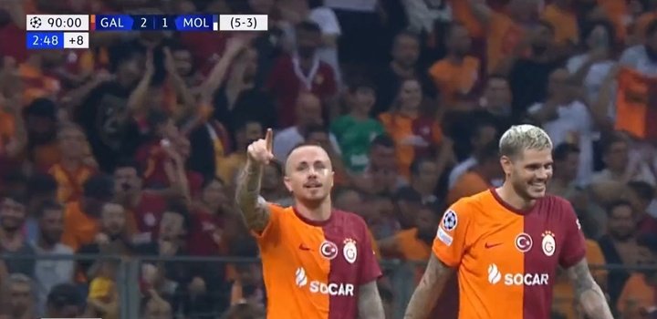 Angeliño ya hace soñar al Galatasaray con su primer gol