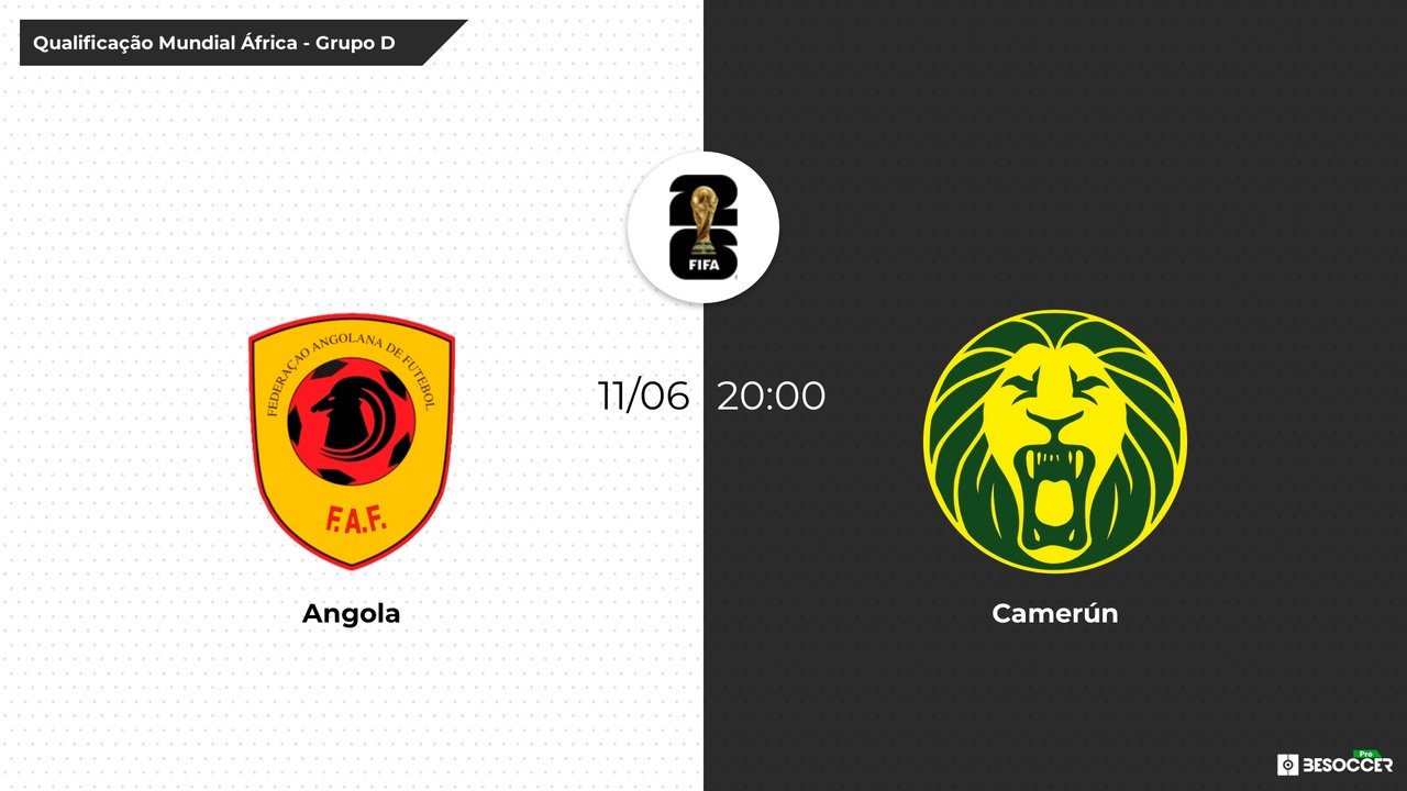Angola - Camarões. Besoccer