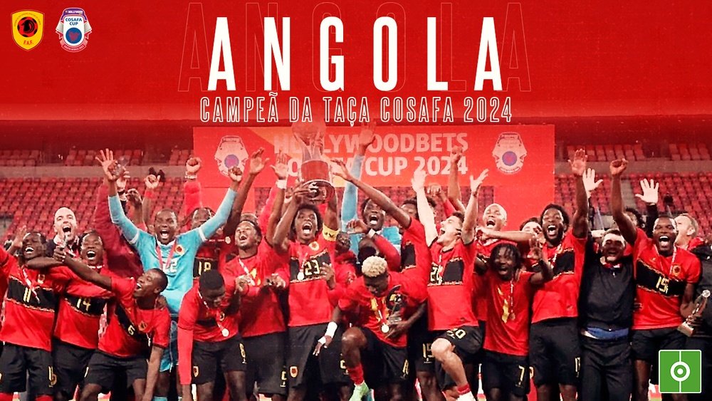 Angola, campeã da Taça COSAFA 2024. Besoccer
