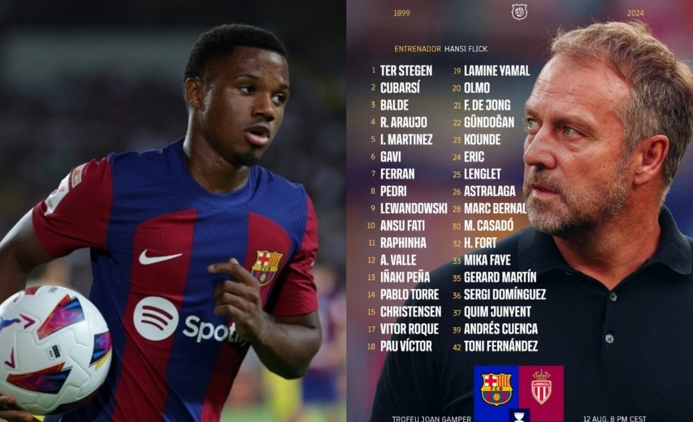 Barcelona take on Monaco in the Joan Gamper Trophy at 20.00 CEST. EFE-FCBarcelona