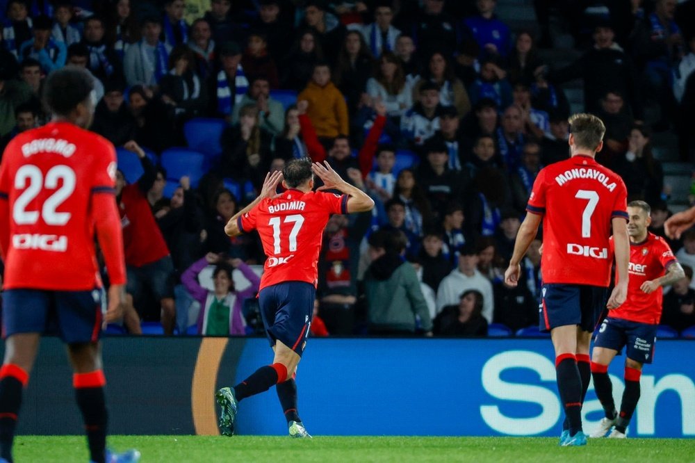 Ante Budimir has eight goal in La Liga so far. EFE