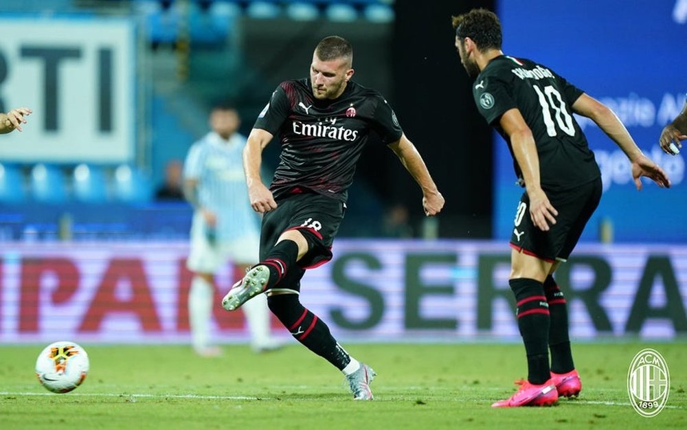 AC Milan had 39 shots against SPAL. Twitter/ACMilan