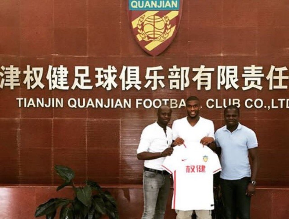 Le foot chinois continue son expansion. Twitter/Tianjin