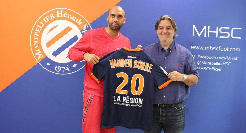 Anthony Vanden Borre, en su presentación como nuevo jugador del Montpellier. MHSCFoot