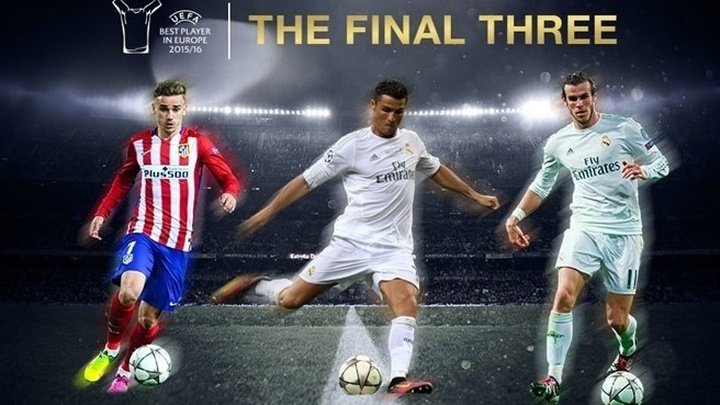 Les trois finalistes pour le titre de Meilleur Joueur d'Europe de 2015-16