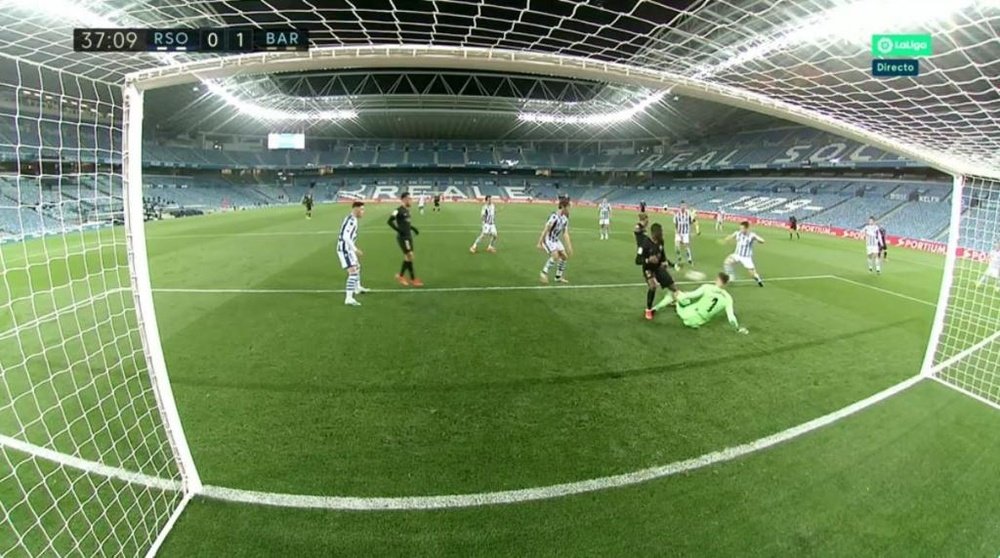 Griezmann célèbre son anniversaire avec un but contre son ancienne équipe. Capture/MovistarLaLiga