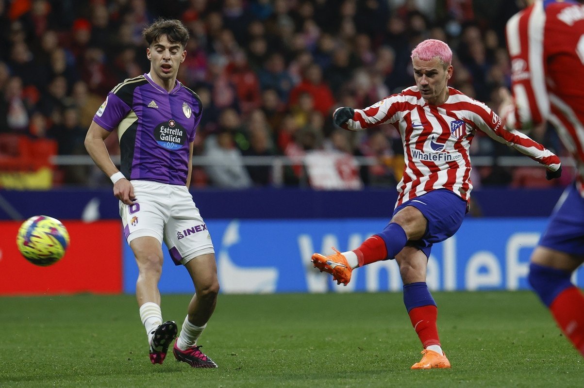 El Atlético de Madrid ganó al Real Valladolid. EFE