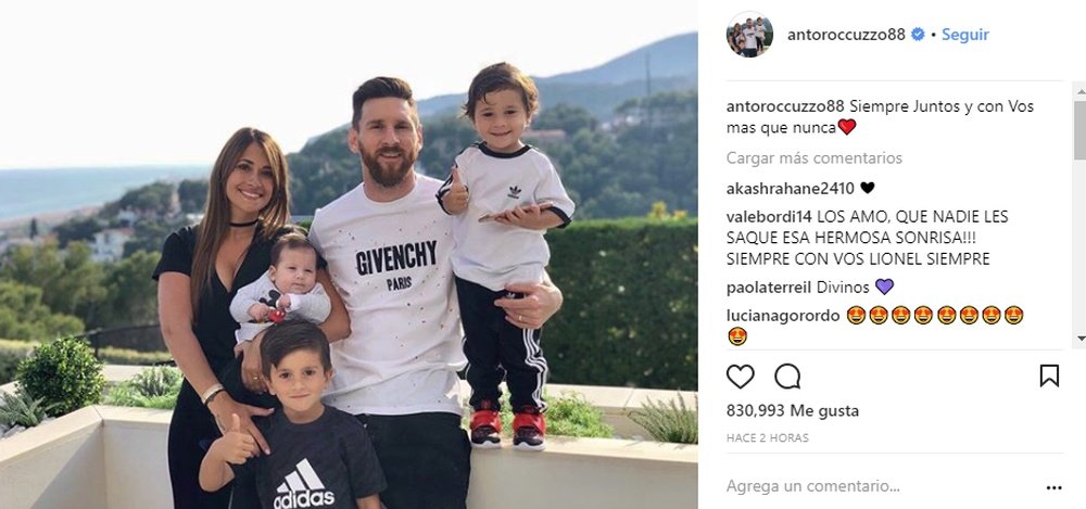 Messi contará con el apoyo de los suyos ante Croacia. Instagram/antoroccuzzo88