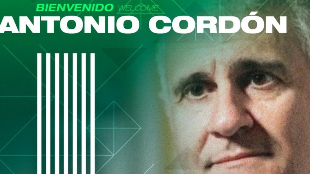 El Betis anuncia a Antonio Cordón como su nuevo director deportivo. Twitter/RealBetis