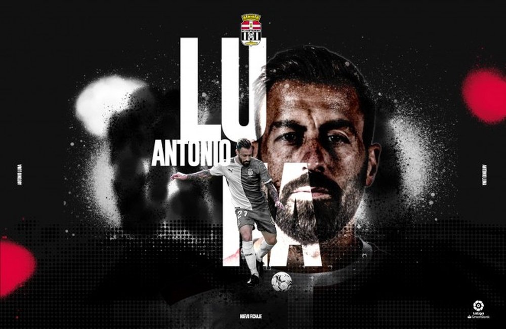 Antonio Luna, gratis del Girona al Cartagena. Twitter/FCCartagena_EFS