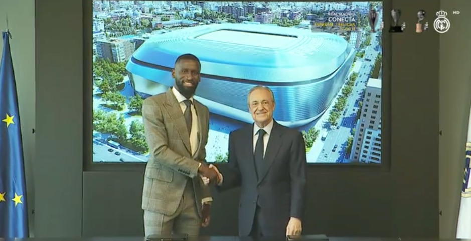 La presentación de Rüdiger con el Real Madrid