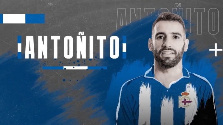El RC Deportivo anuncia el fichaje de Antoñito